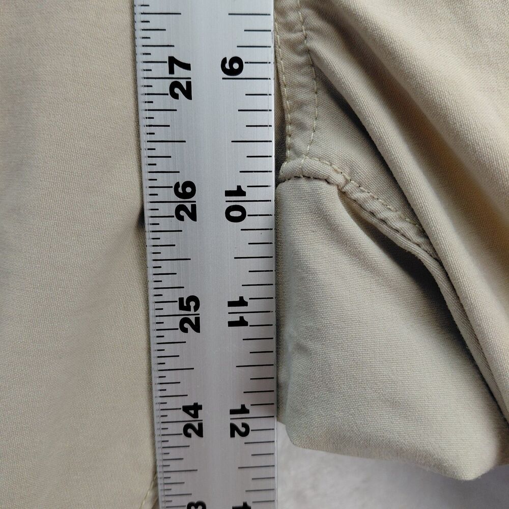 Duluth Trading Pants Women Size 14x31 Beige Cargo Dry on the Fly Bootcut Hiking - Picture 7 of 11